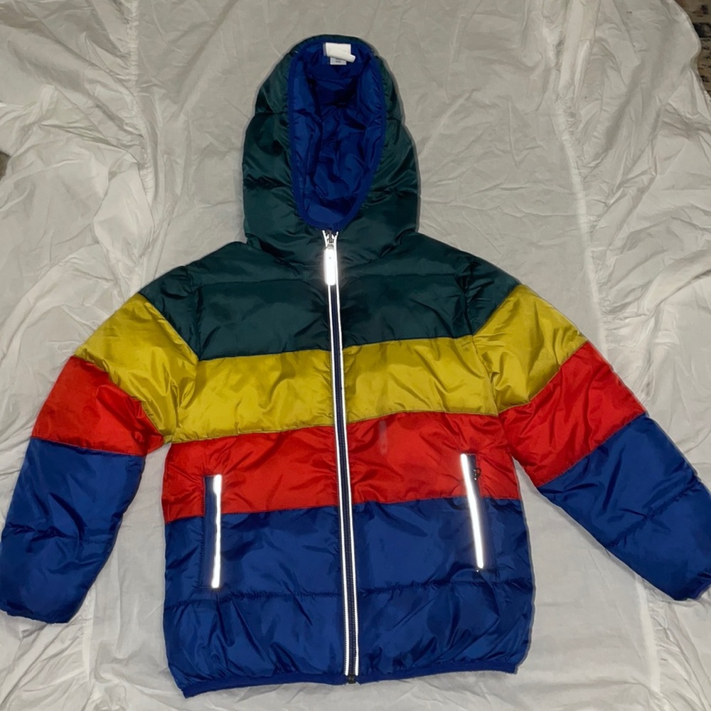 Hanna Andersson reservable puffer jacket. Size 120cm/US 6-7